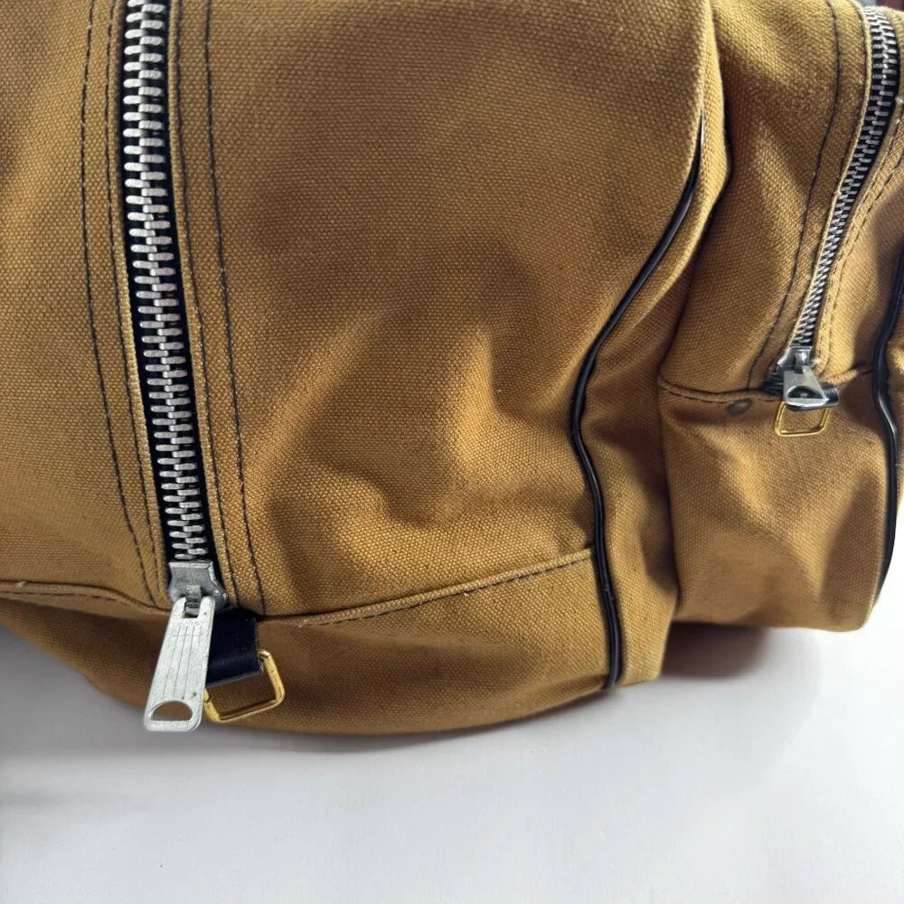 Vintage Kolpin Sportsmans Jet Bag Large Duffel in Tan Fawn‎ Vacationcore Camping